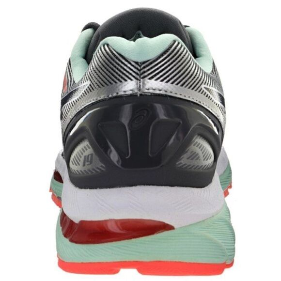 NEW Asics GEL NIMBUS 19 Womens Grey Seafoam Coral - Picture 3 of 14
